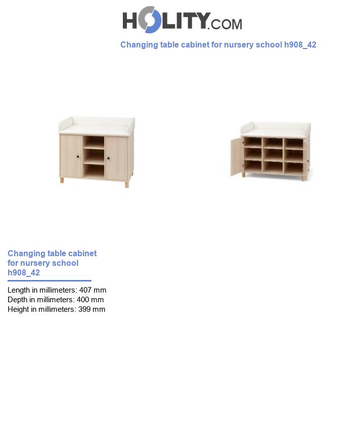 Changing table cabinet for nursery school h908_42