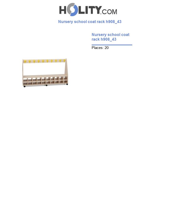 Nursery school coat rack h908_43