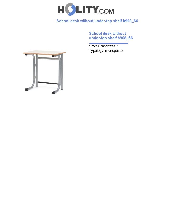 School desk without under-top shelf h908_66