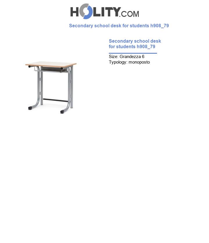 Secondary school desk for students h908_79