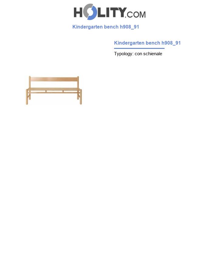 Kindergarten bench h908_91