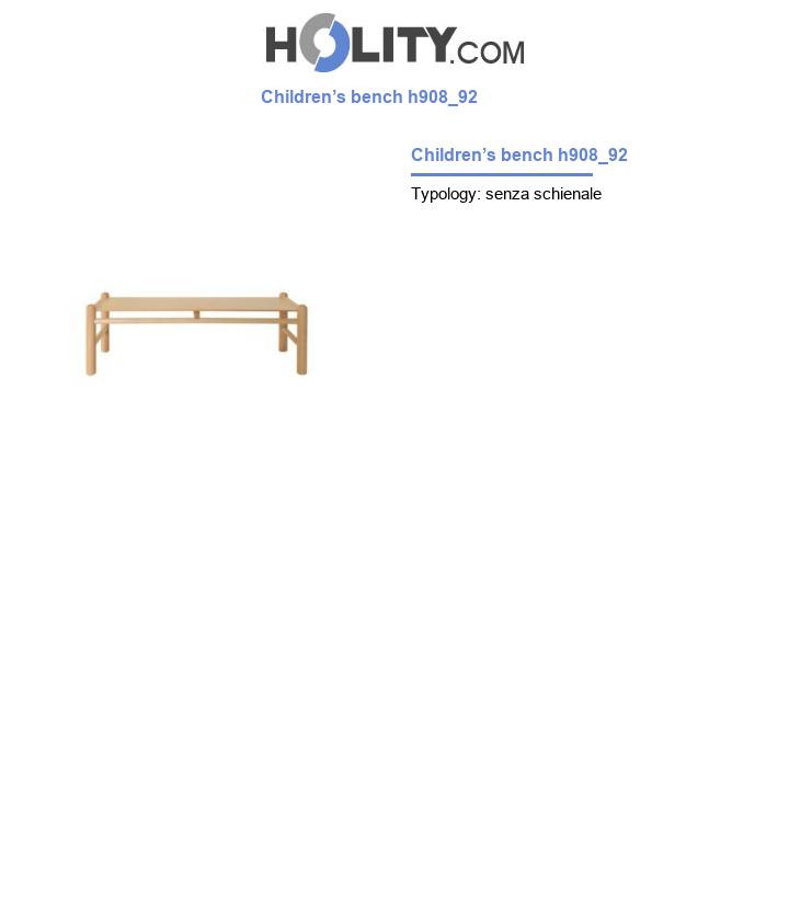 Children’s bench h908_92