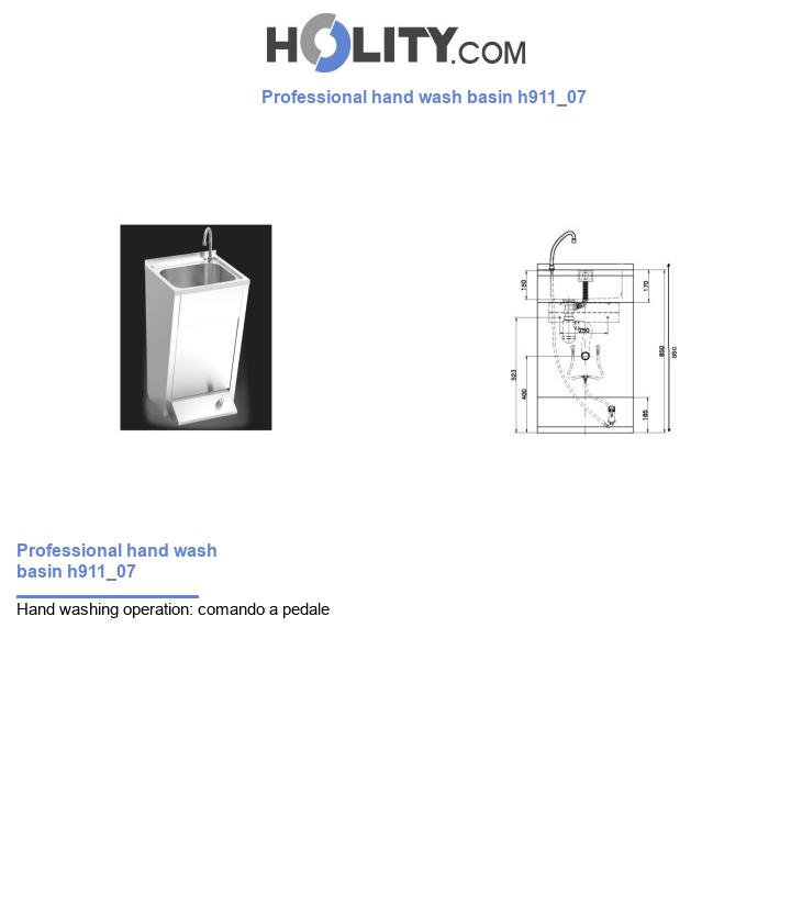 Professional hand wash basin h911_07