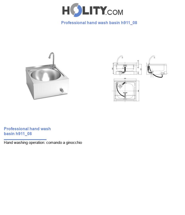 Professional hand wash basin h911_08