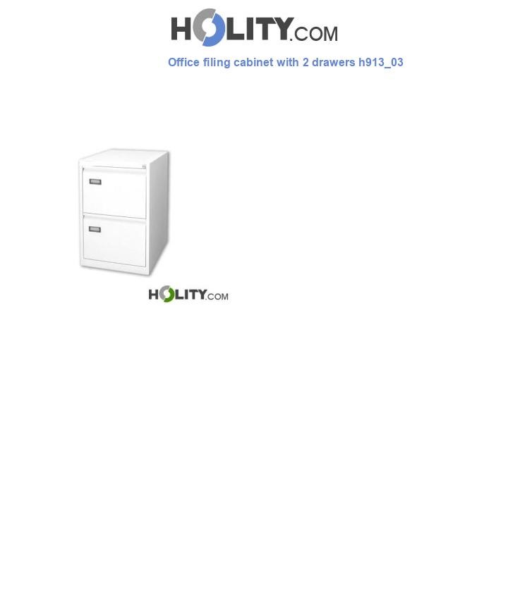Office filing cabinet with 2 drawers h913_03