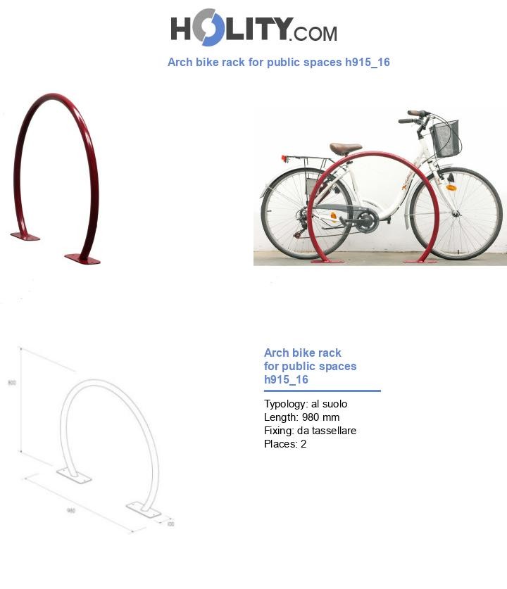 Arch bike rack for public spaces h915_16
