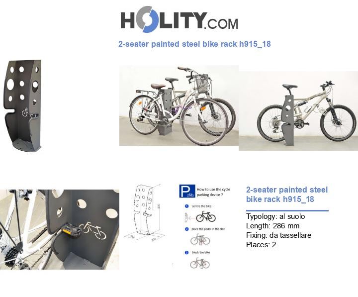 2-seater painted steel bike rack h915_18