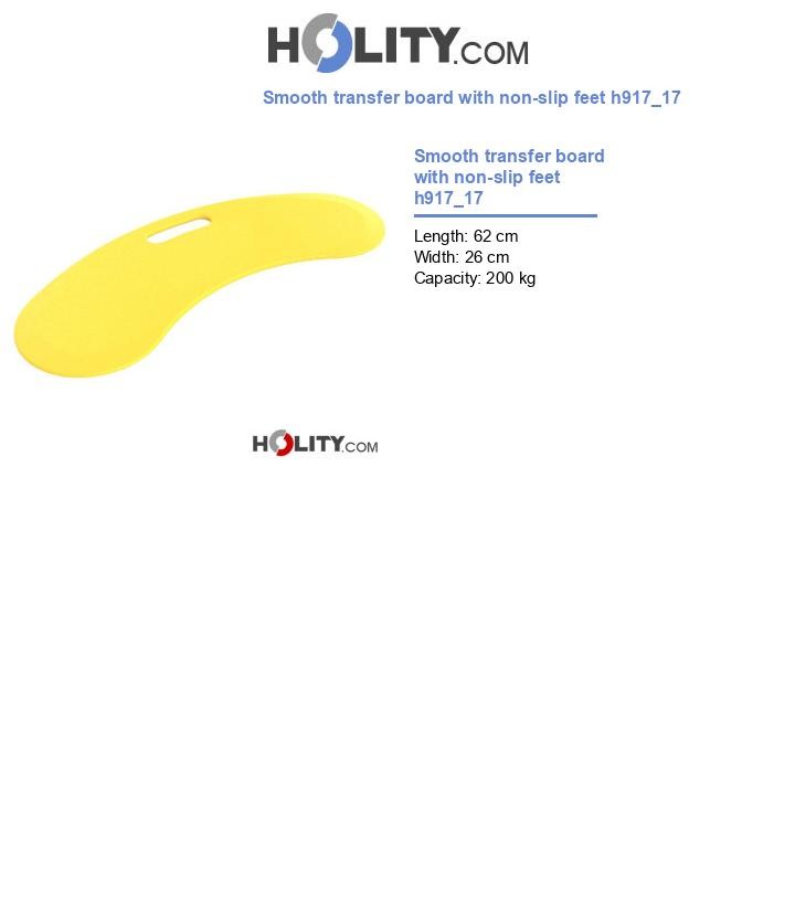 Smooth transfer board with non-slip feet h917_17