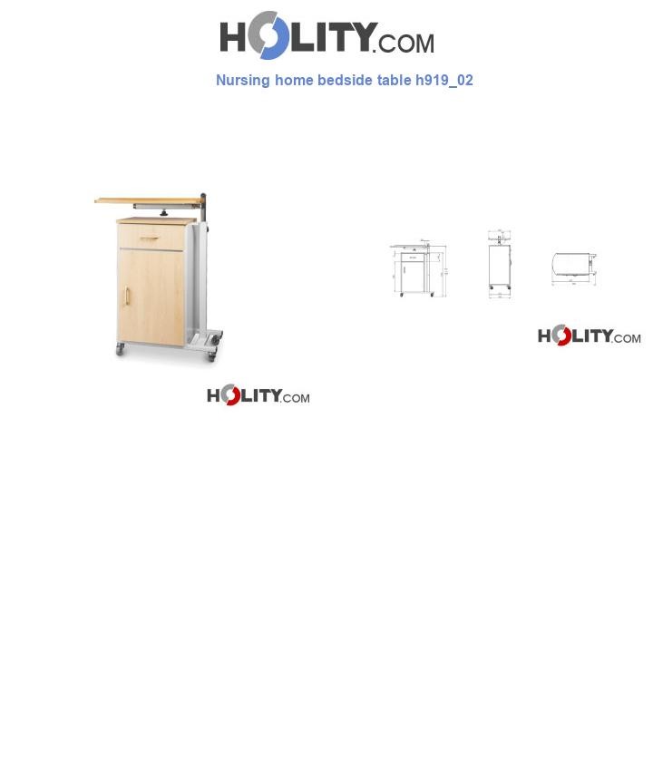 Nursing home bedside table h919_02