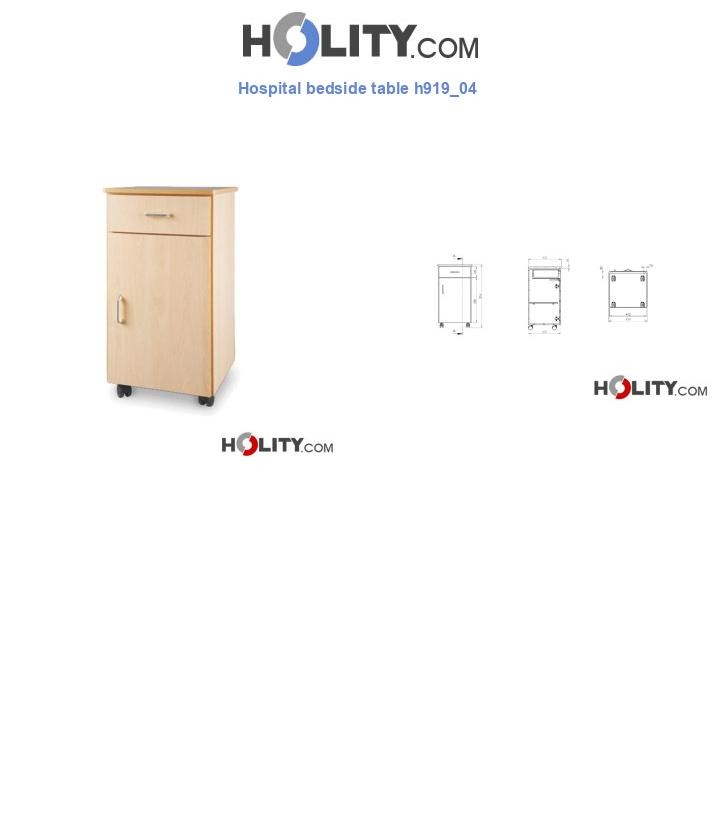 Hospital bedside table h919_04