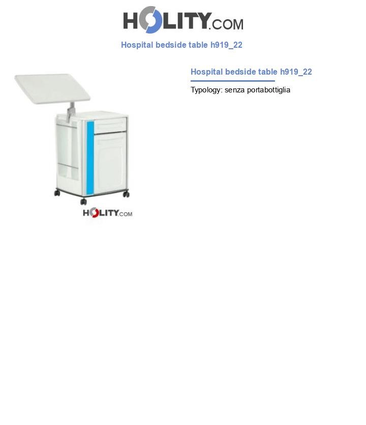 Hospital bedside table h919_22