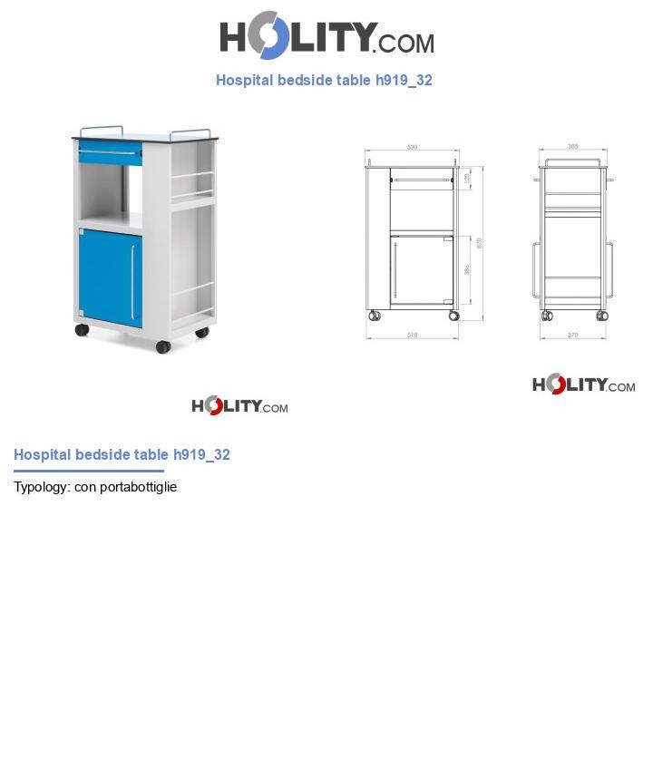 Hospital bedside table h919_32