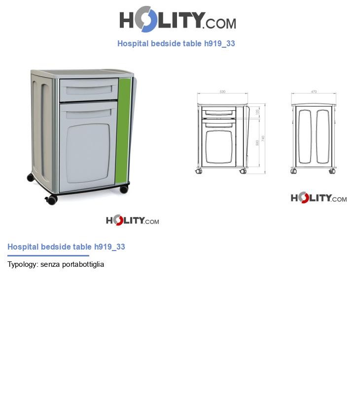Hospital bedside table h919_33