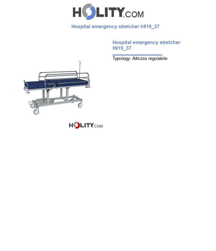 Hospital emergency stretcher h919_37