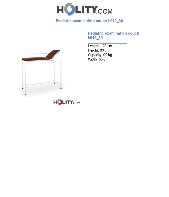 Pediatric examination couch h919_39