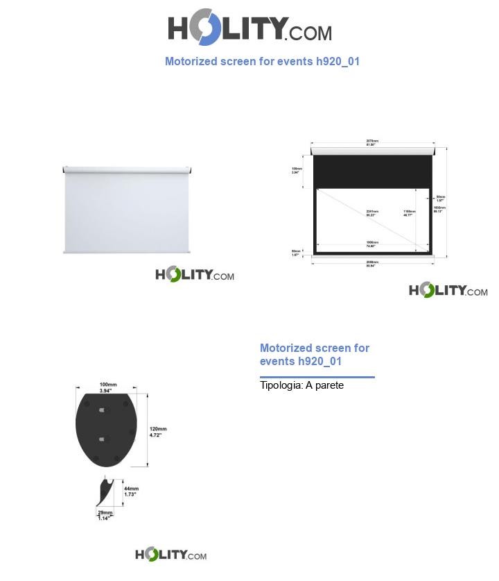 Motorized screen for events h920_01