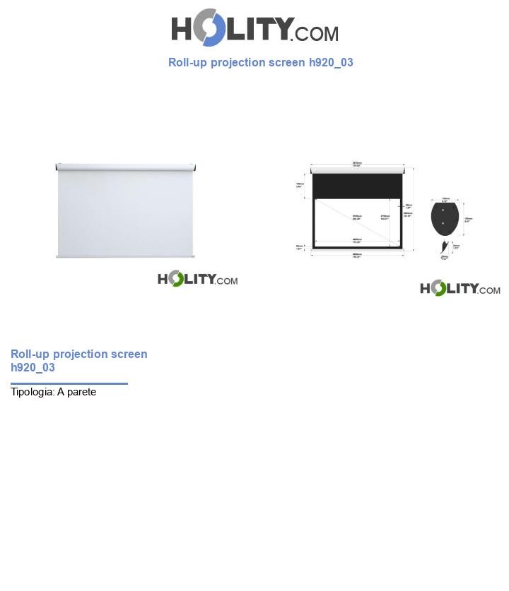 Roll-up projection screen h920_03