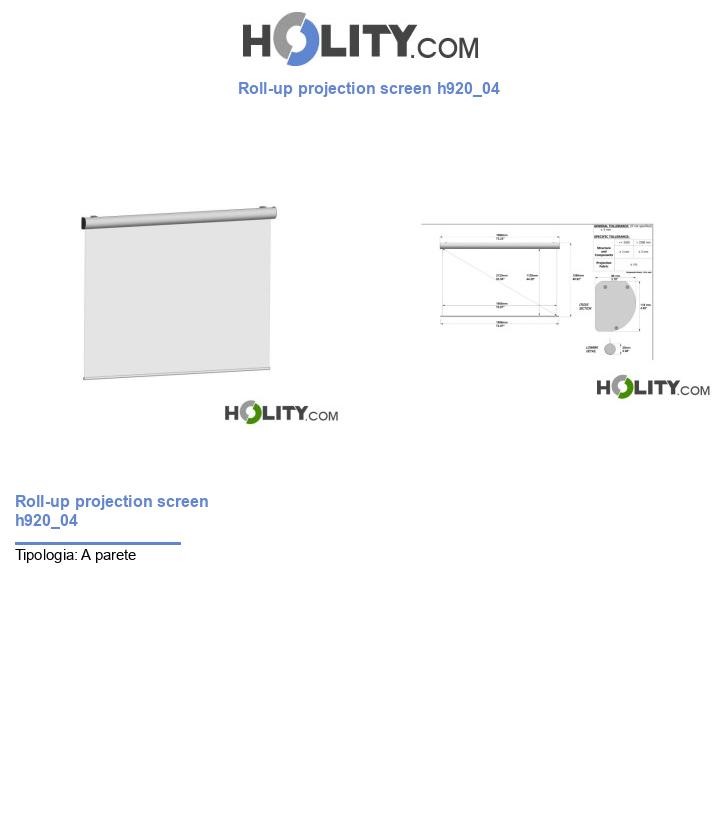 Roll-up projection screen h920_04