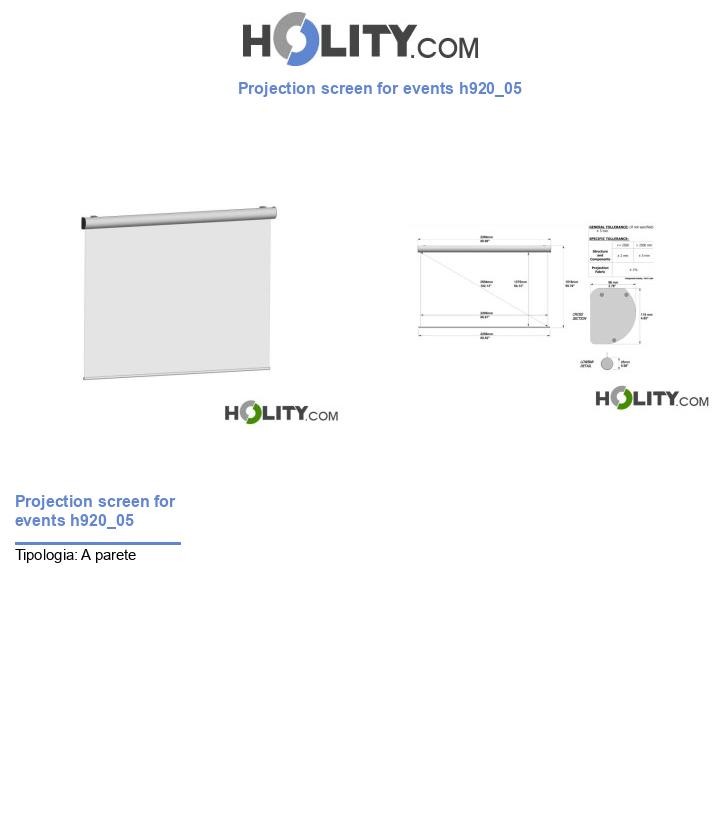 Projection screen for events h920_05