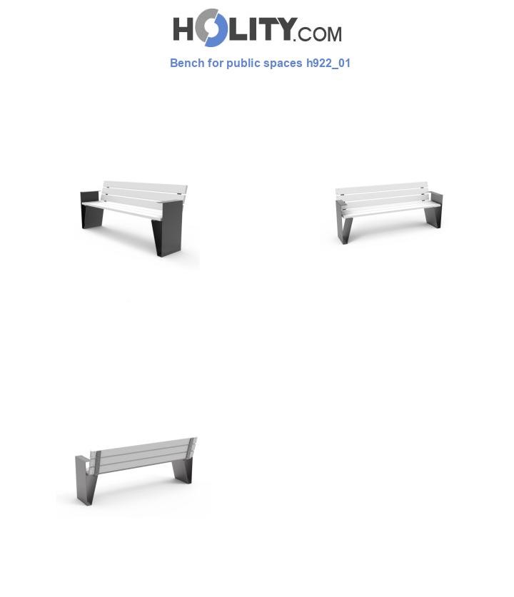 Bench for public spaces h922_01