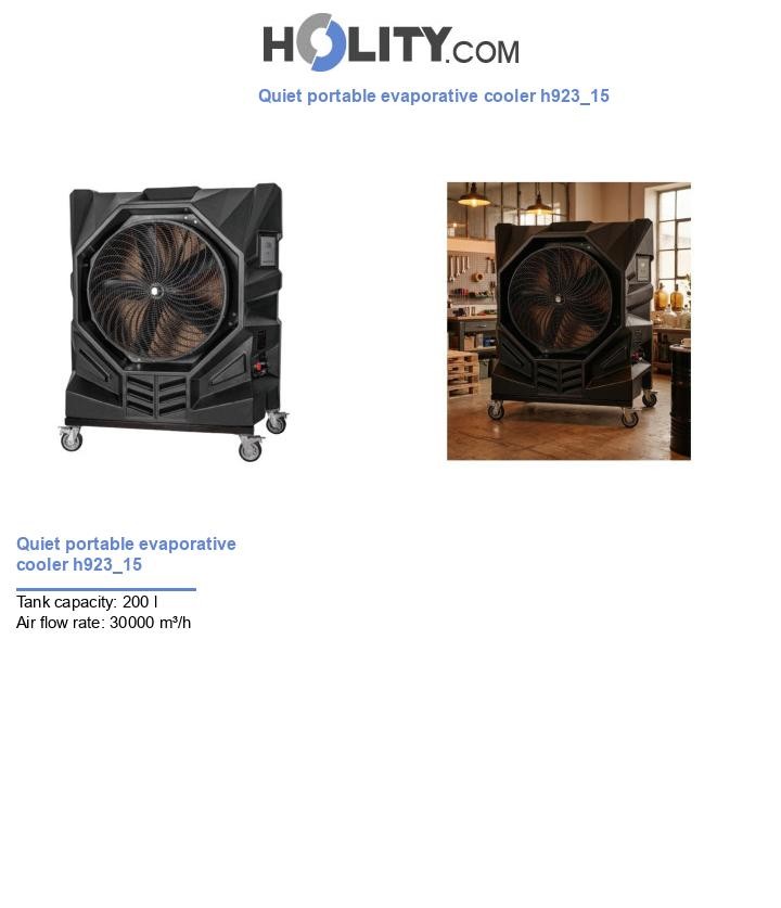 Quiet portable evaporative cooler h923_15