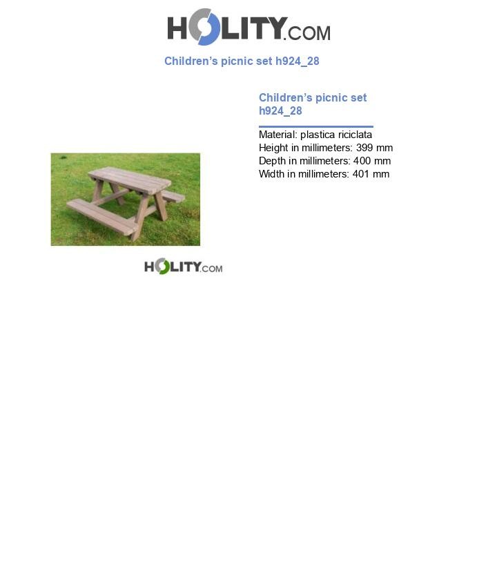Children’s picnic set h924_28