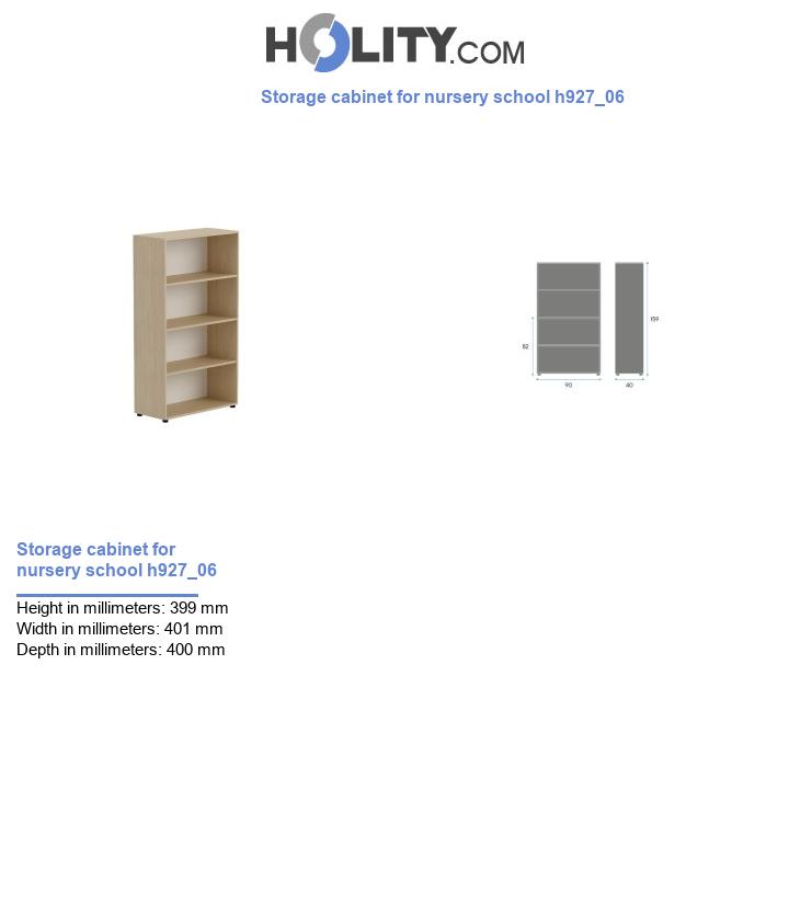 Storage cabinet for nursery school h927_06
