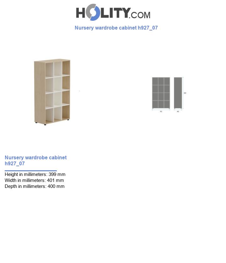 Nursery wardrobe cabinet h927_07