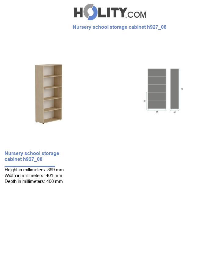 Nursery school storage cabinet h927_08