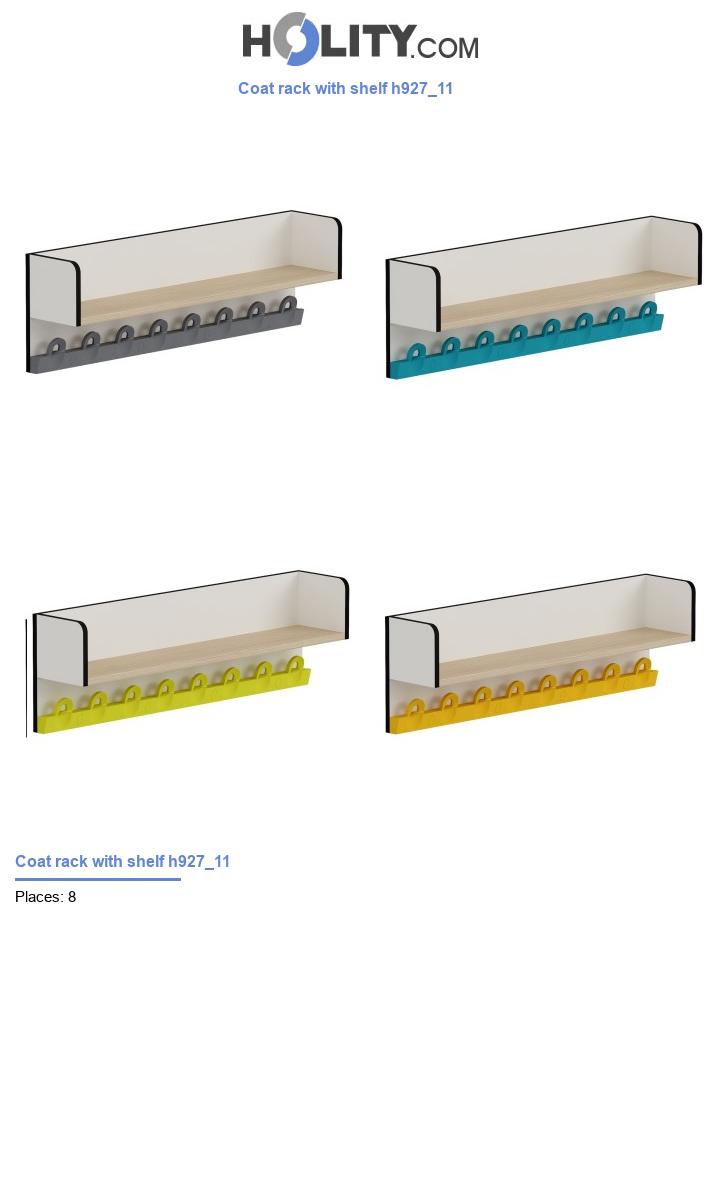 Coat rack with shelf h927_11
