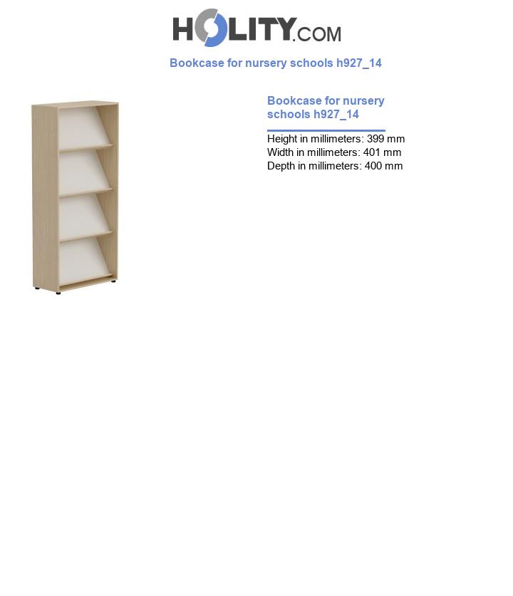 Bookcase for nursery schools h927_14