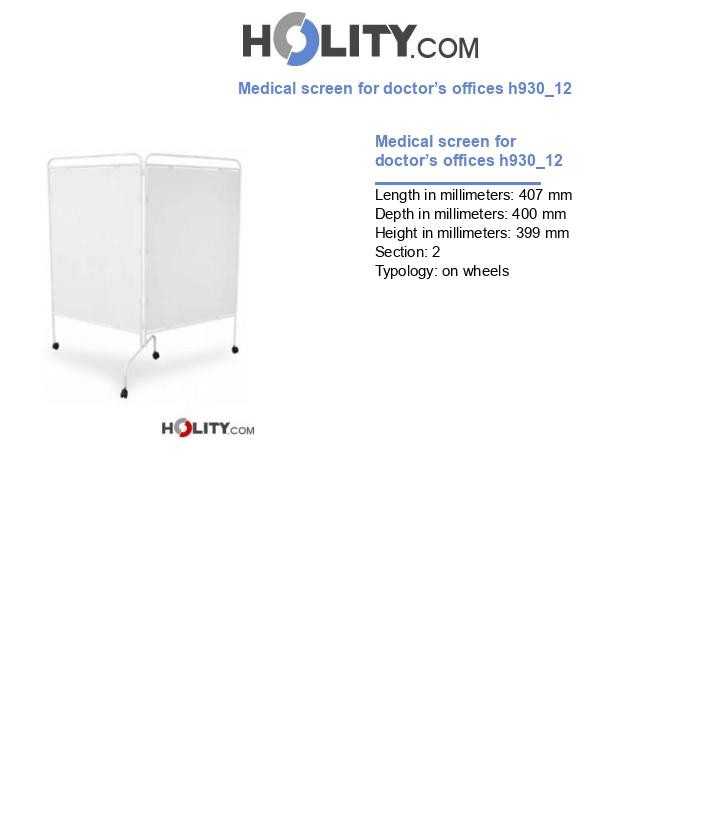 Medical screen for doctor’s offices h930_12