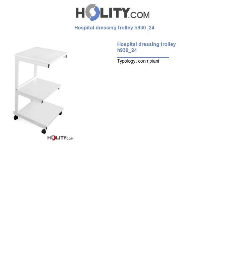 Hospital dressing trolley h930_24