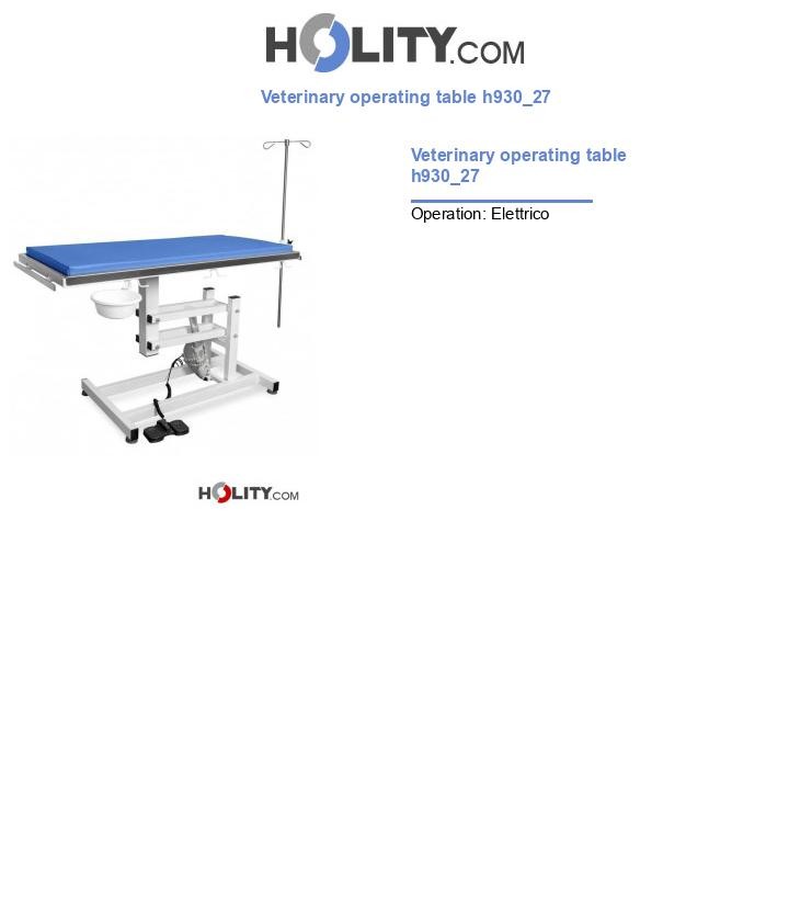 Veterinary operating table h930_27