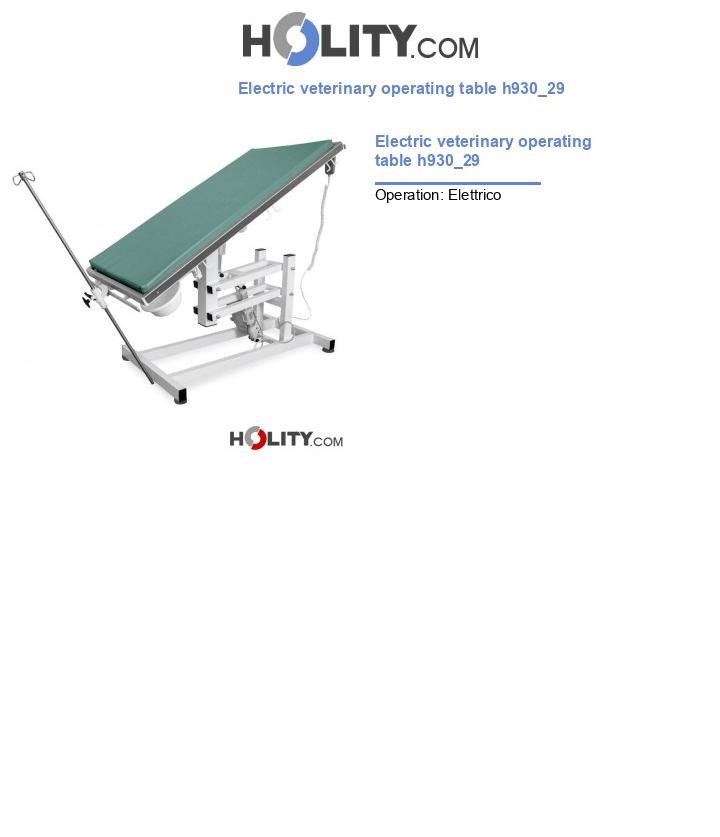 Electric veterinary operating table h930_29
