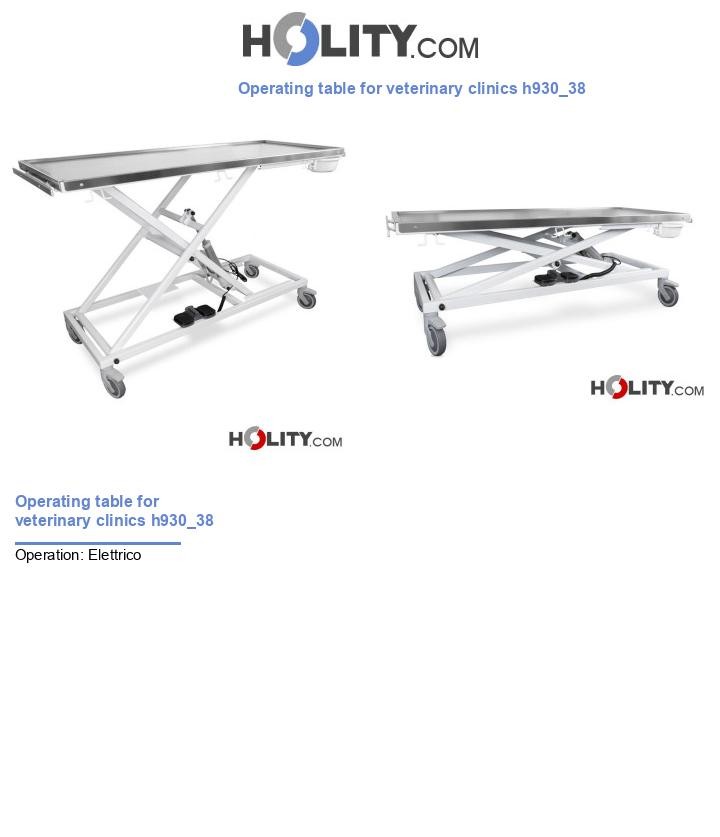 Operating table for veterinary clinics h930_38