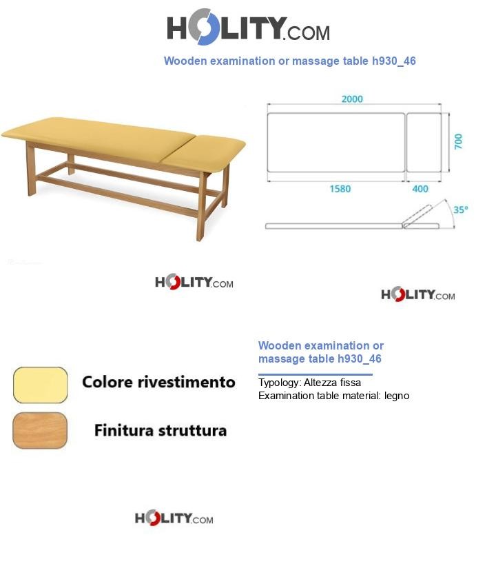 Wooden examination or massage table h930_46