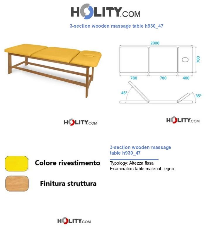 3-section wooden massage table h930_47