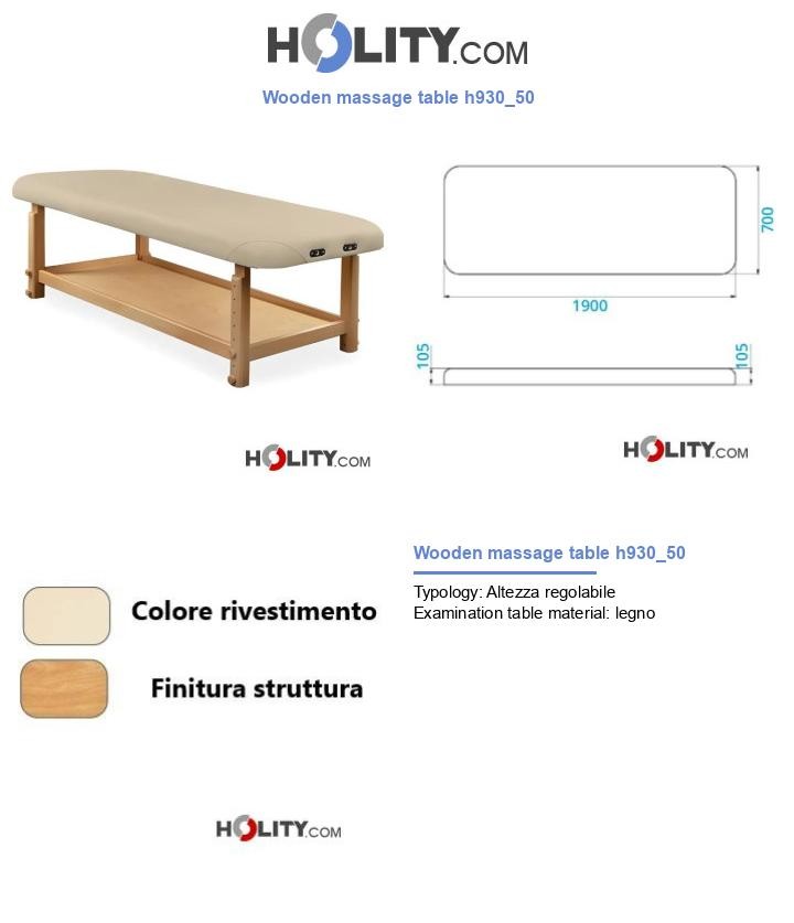 Wooden massage table h930_50