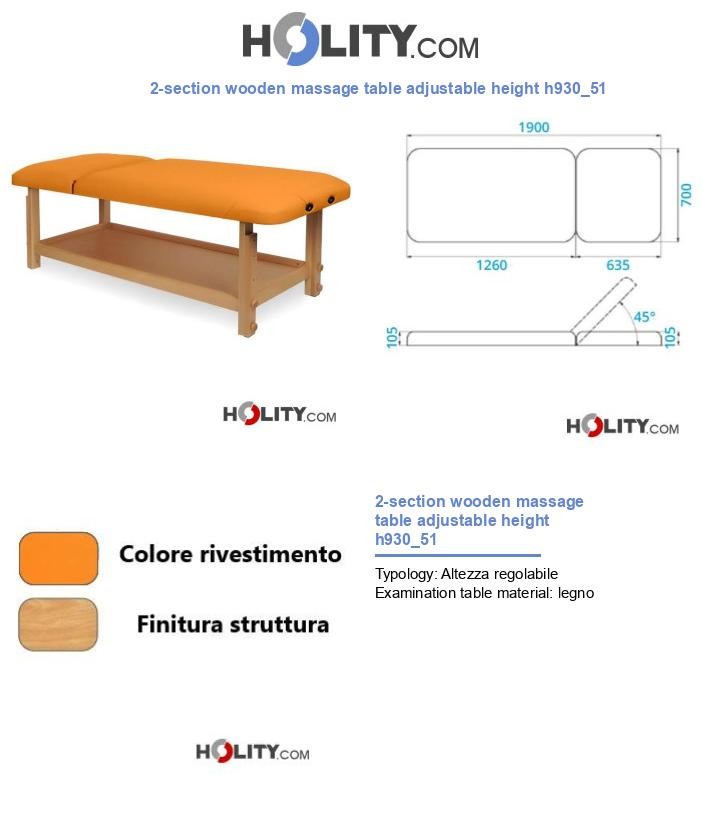2-section wooden massage table adjustable height h930_51