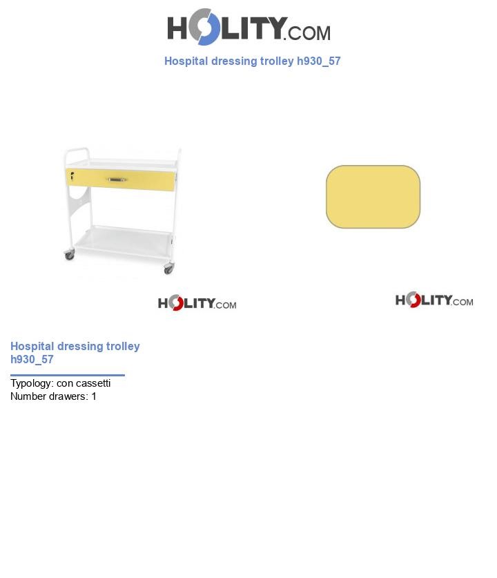 Hospital dressing trolley h930_57