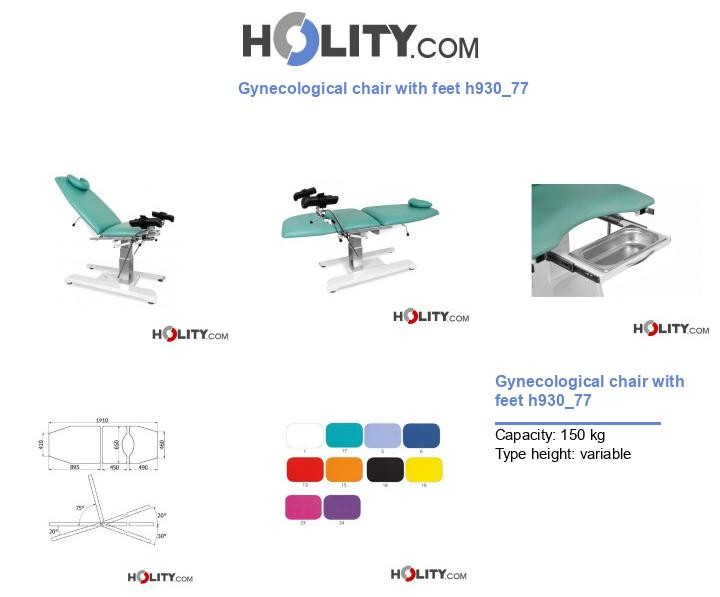 Gynecological chair with feet h930_77