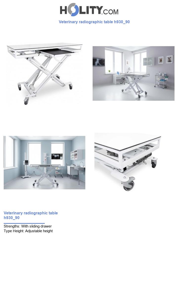 Veterinary radiographic table h930_90