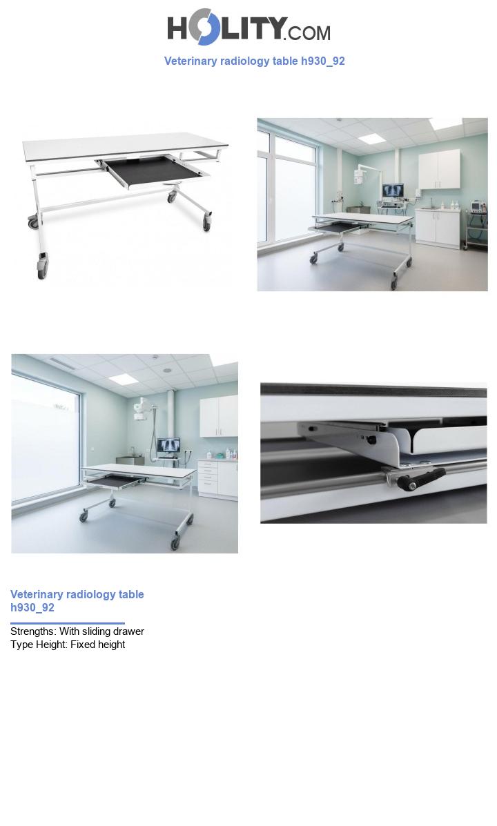 Veterinary radiology table h930_92