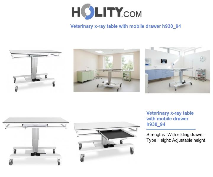 Veterinary x-ray table with mobile drawer h930_94