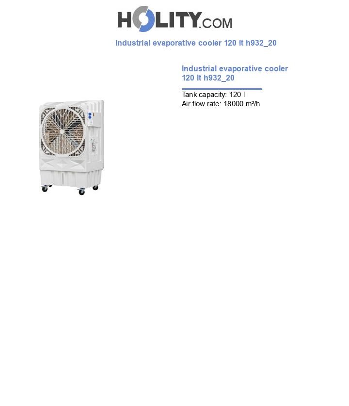 Industrial evaporative cooler 120 lt h932_20