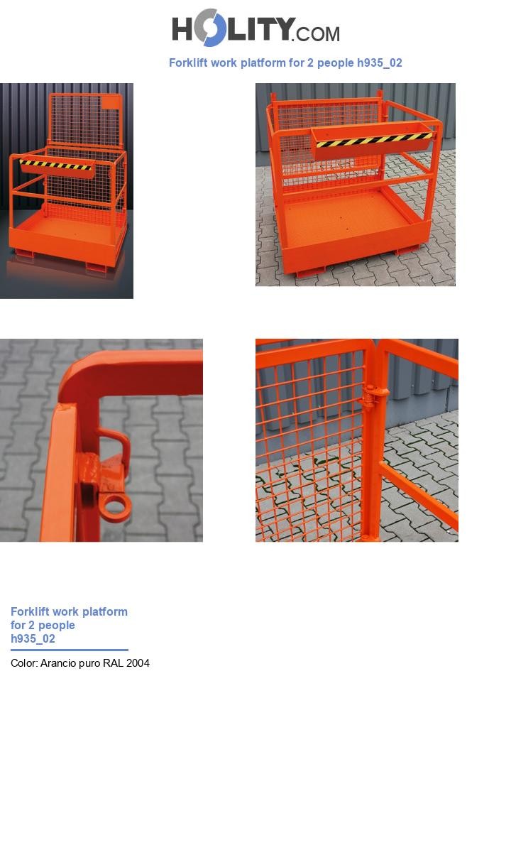 Forklift work platform for 2 people h935_02