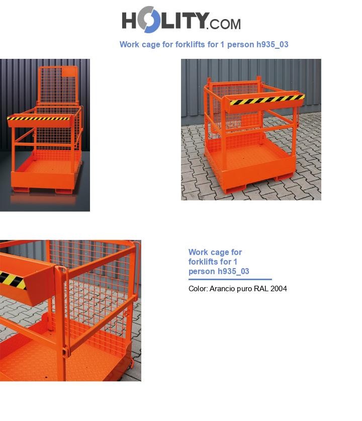 Work cage for forklifts for 1 person h935_03