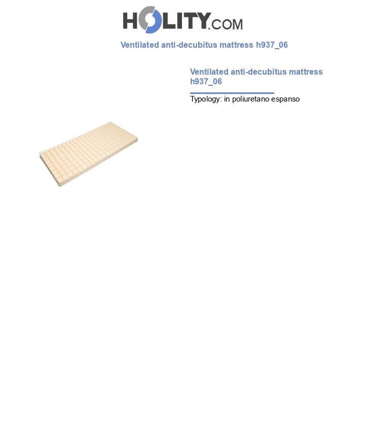 Ventilated anti-decubitus mattress h937_06