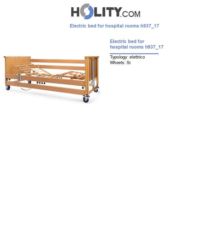Electric bed for hospital rooms h937_17